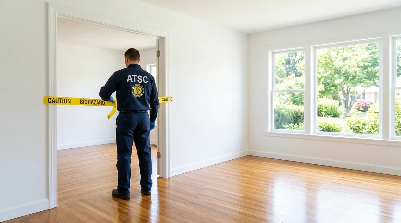 Certified biohazard cleanup crew performing Trauma Scene Cleanup in Palos Verdes Estates